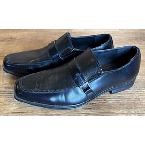 Dexter Comfort Men's Zeke Black Perforated Slip-On Dress Shoe 10.5 W